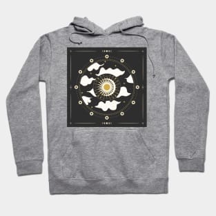 Moon and Cloud Illustration Hoodie